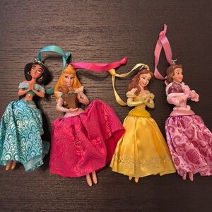 4 Disney Princess ornaments